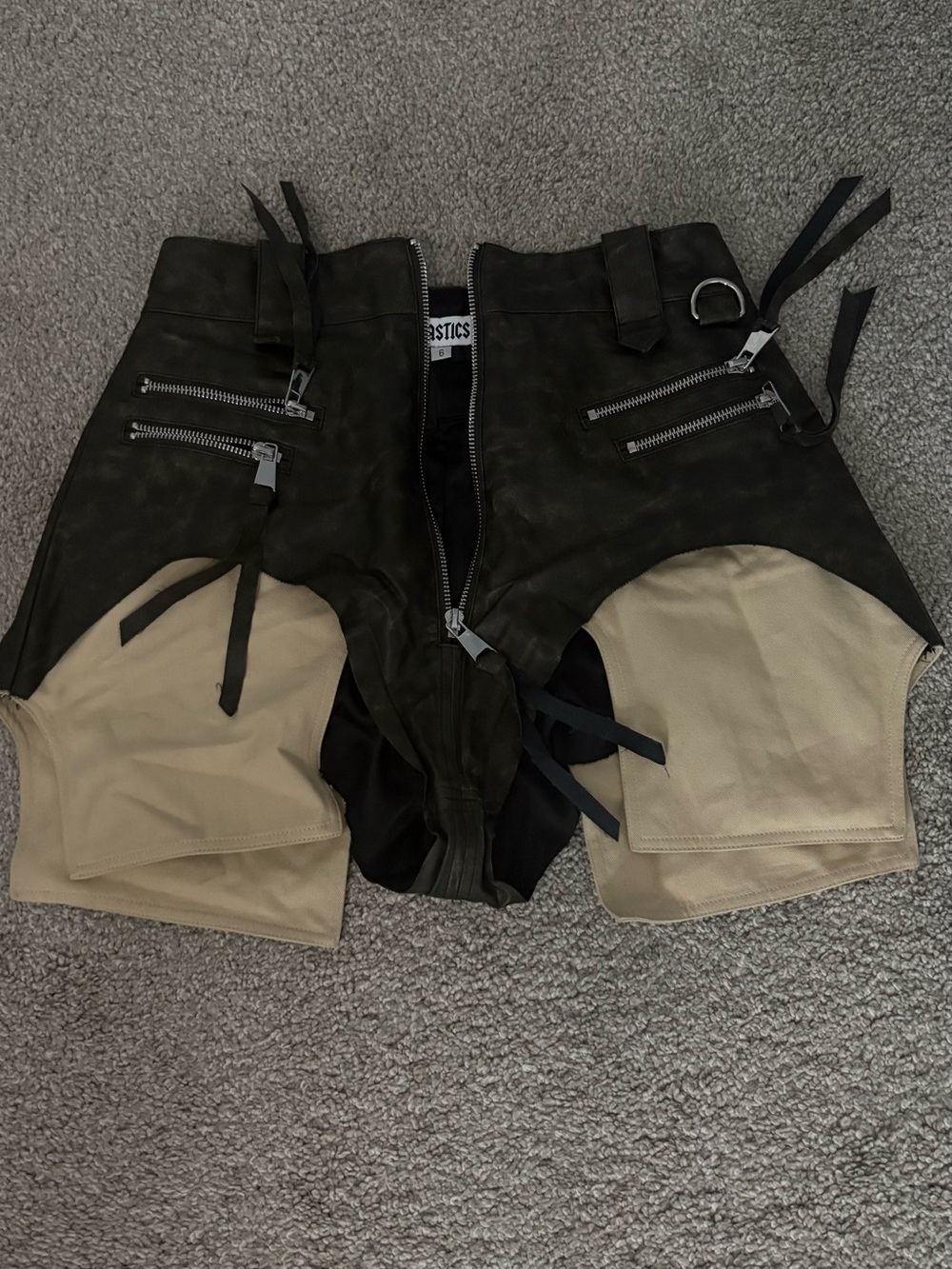 The Plastics NY Women's Leather Shorts Set